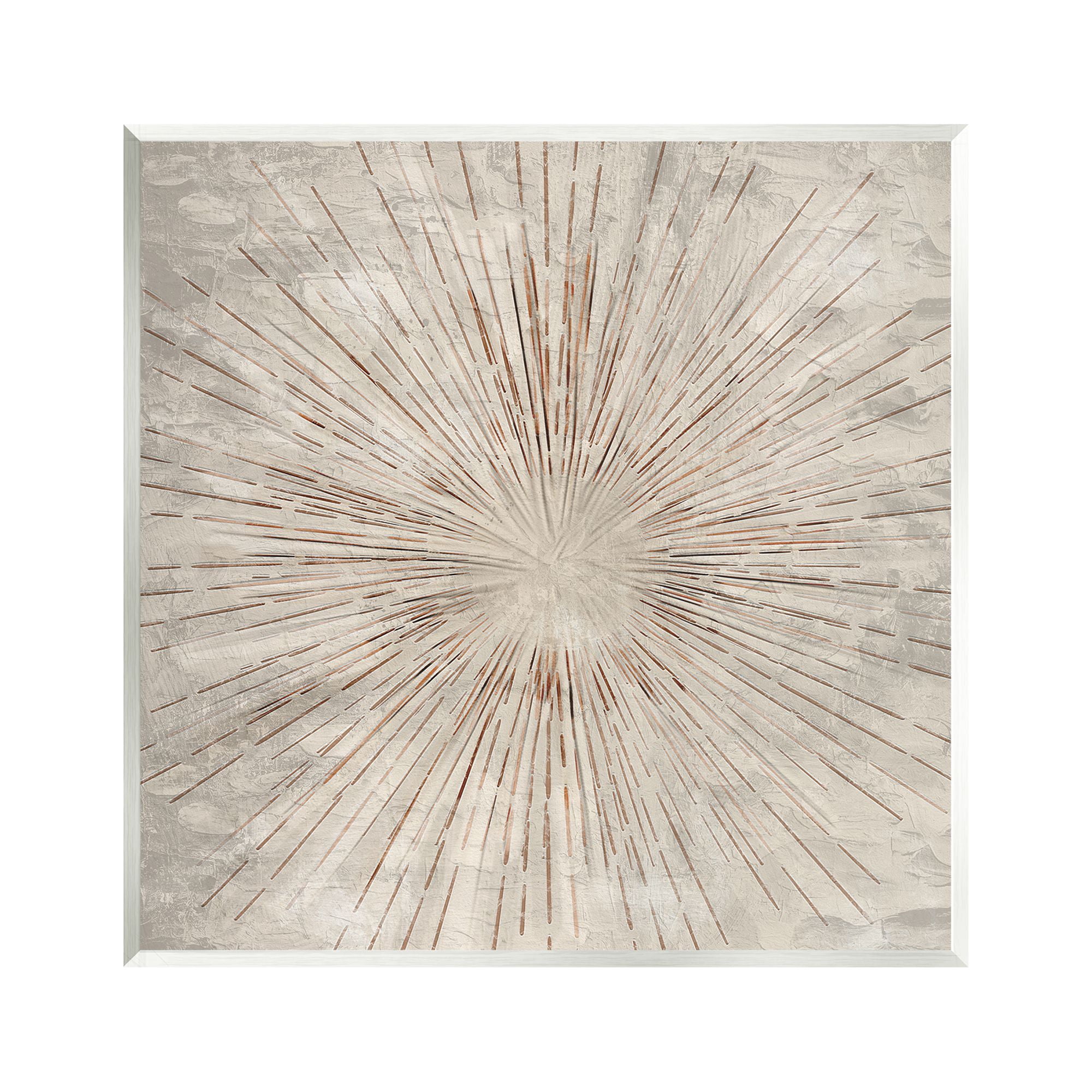 Stupell Industries Burst of Brown Pattern Abstract Painting Unframed Art Print Wall Art, 12 x 12
