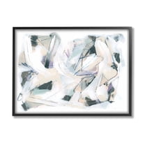 Stupell Industries Busy Abstract Streaks Arrangement Painting Black Framed Art Print Wall Art, Design by June Erica Vess