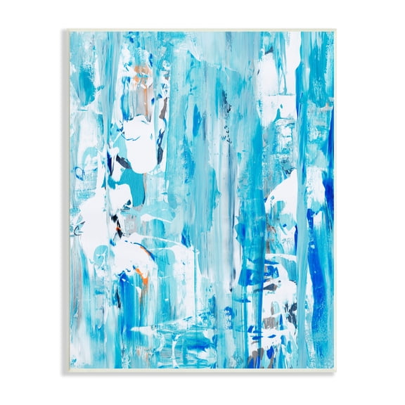 Stupell Industries Busy Blue Chaotic Abstraction Interlaced Fluid Movement, 10 x 15, Designed by Jeff Iorillo