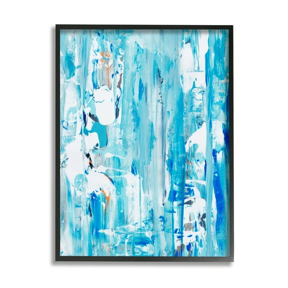 Stupell Industries Busy Blue Chaotic Abstraction Interlaced Fluid Movement, 11 x 14, Designed by Jeff Iorillo