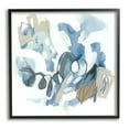 thumbnail image 1 of Stupell Industries Busy Blue Shapes Arrangement Painting Black Framed Art Print Wall Art, Design by June Erica Vess, 1 of 8