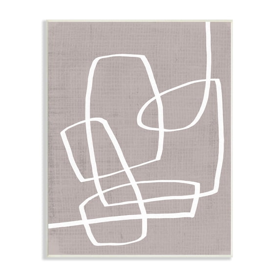 Stupell Industries Busy Single Line Movement Modern Abstract Composition, 10 x 15,Design by June Erica Vess