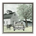 thumbnail image 1 of Stupell Industries Farmhouse Buttercup's Flowers on Farm Gray Floating Frame Canvas Art, 25 x 25, by Cindy Jacobs, 1 of 8