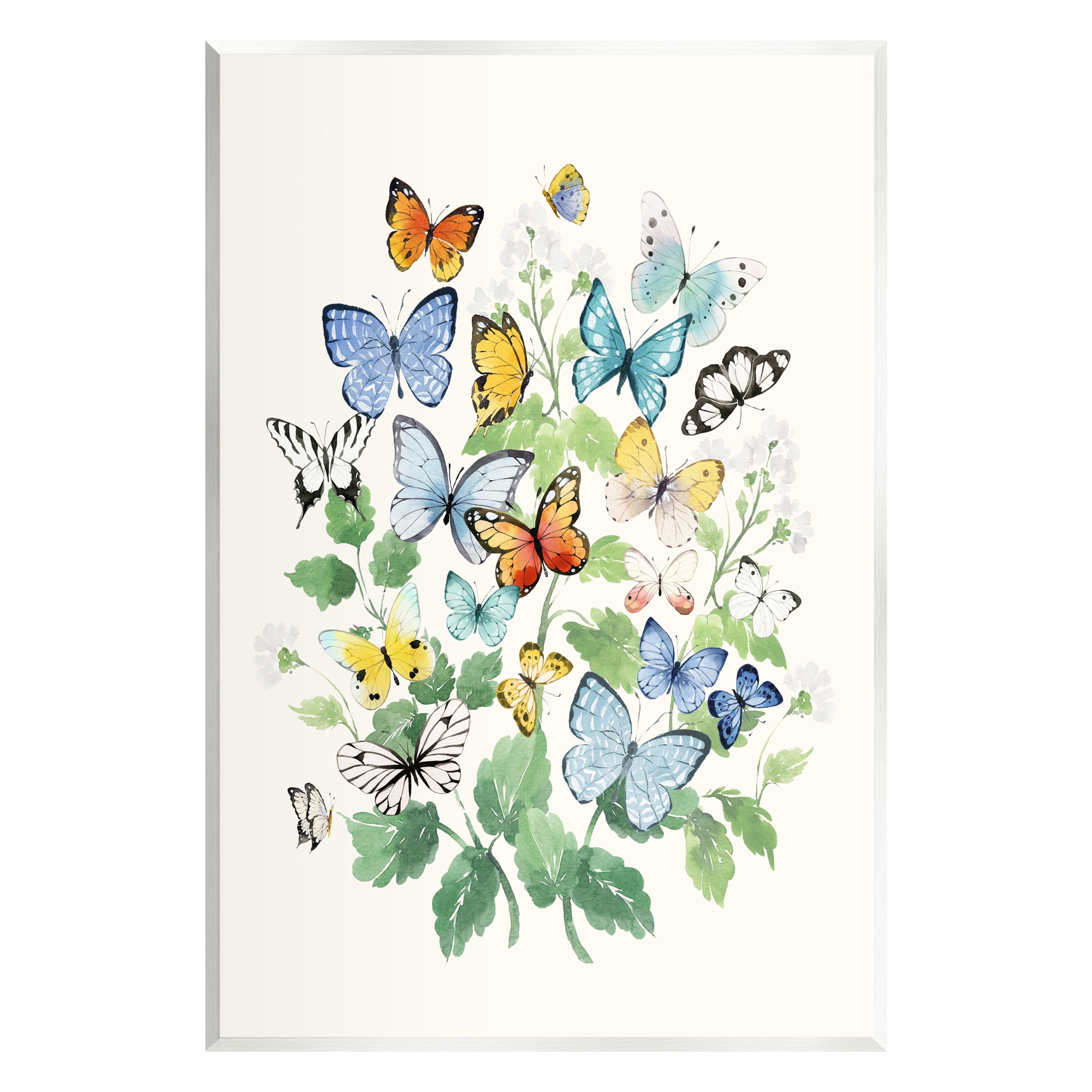 Stupell Industries Butterflies & Spring Florals Animals & Insects Painting Unframed Art Print Wall Art, 10 x 15