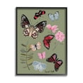 thumbnail image 1 of Stupell Industries Butterflies & Woodland Herbs Animals & Insects Painting Black Framed Art Print Wall Art, 24 x 30, 1 of 9