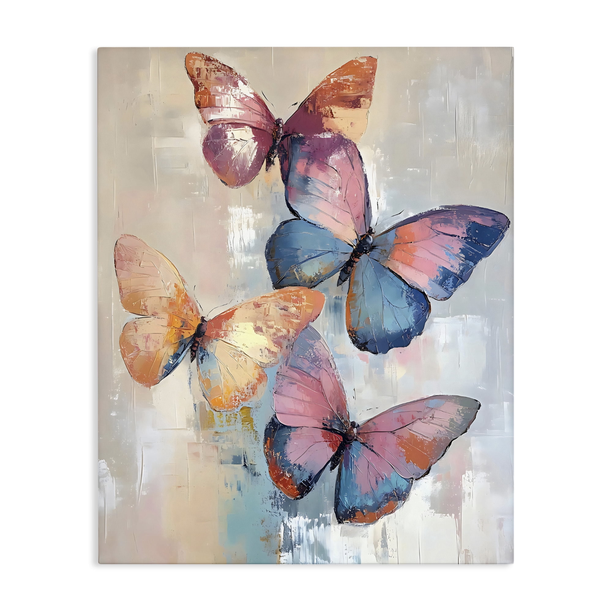 Stupell Industries Butterfly Beauty Abstraction Canvas Wall Art, design by Creative Studio