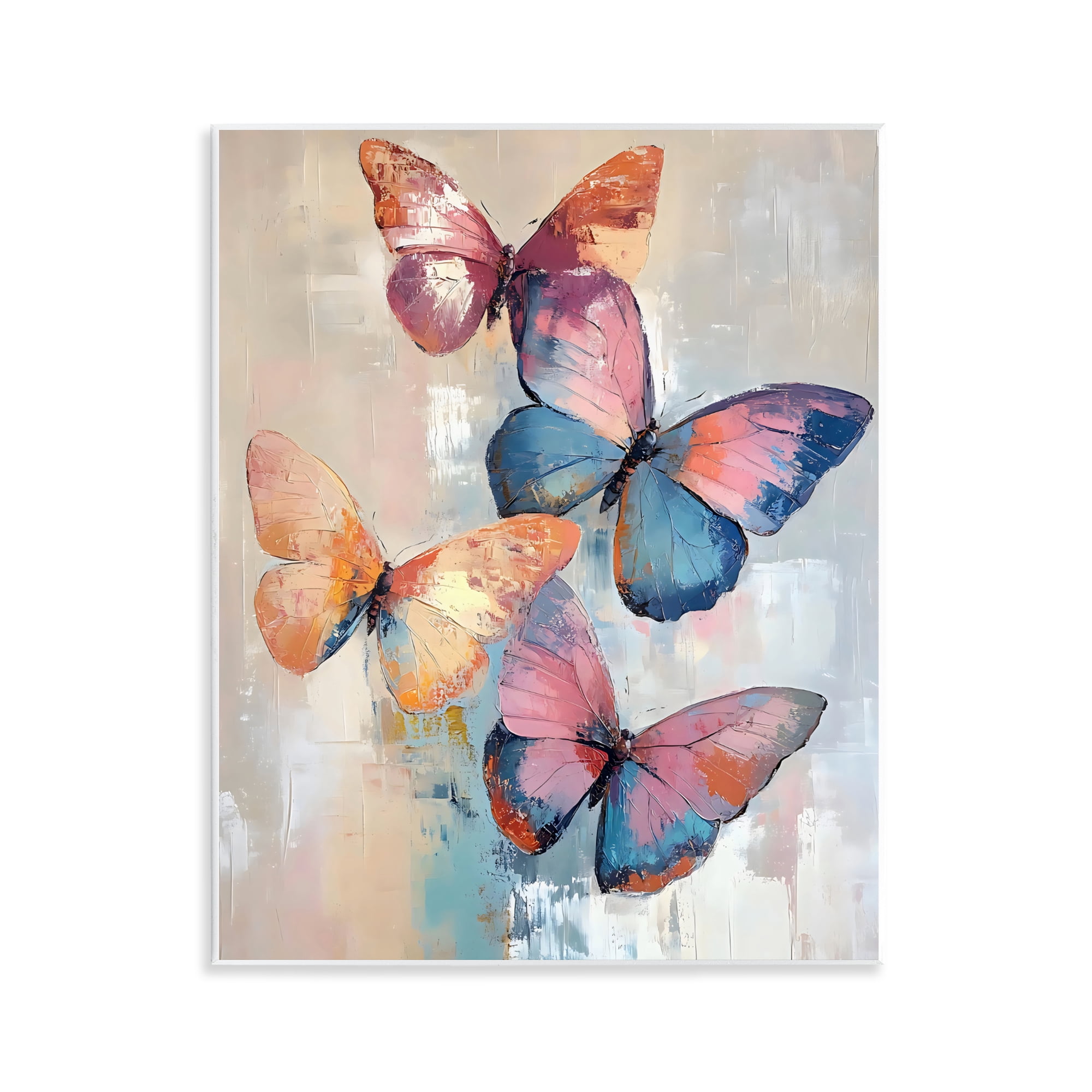 Stupell Industries Butterfly Beauty Abstraction Wall Plaque Art, design by Creative Studio