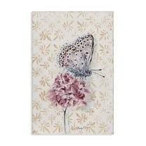 Butterfly & Flower over Pattern Canvas Art, 30 x 45, Made In USA