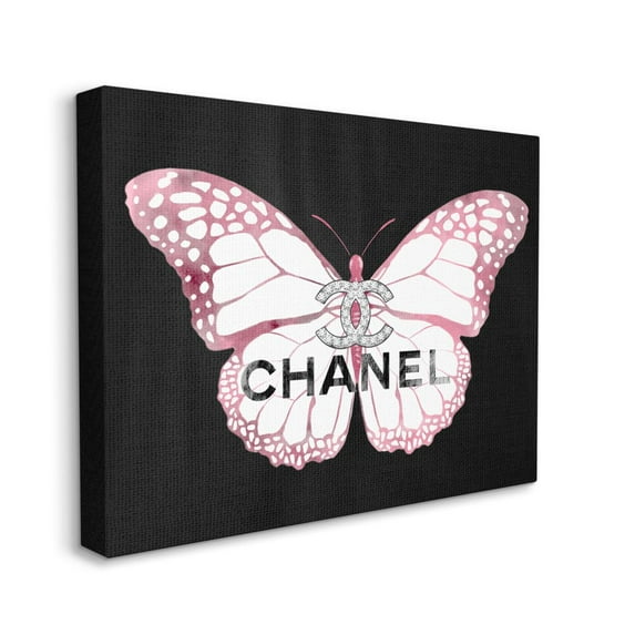 Stupell Industries Butterfly Glam Fashion Design Canvas Wall Art by Ziwei Li