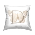 thumbnail image 1 of Stupell Industries Butterfly Letter D Square Decorative Printed Throw Pillow, 18 x 18, 1 of 4