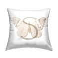 thumbnail image 1 of Stupell Industries Butterfly Letter S Square Decorative Printed Throw Pillow, 18 x 18, 1 of 4