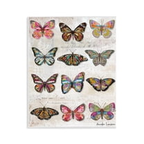 Stupell Industries Butterfly Love Vintage Studies Animals Painting Unframed Art Print Wall Art, 11 x 14