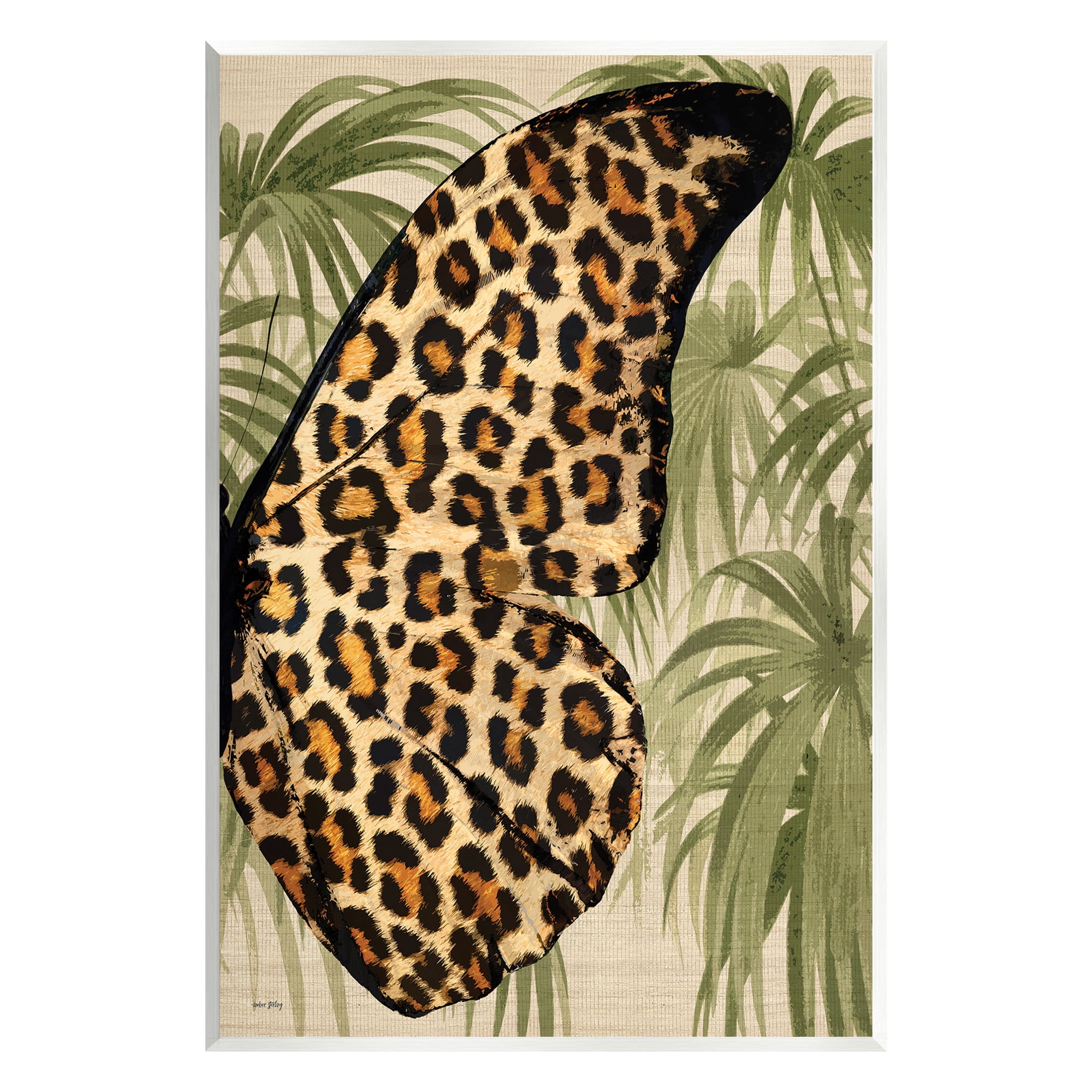 Stupell Industries Butterfly Wing with Pattern Animals & Insects Painting Unframed Art Print Wall Art, 13 x 19
