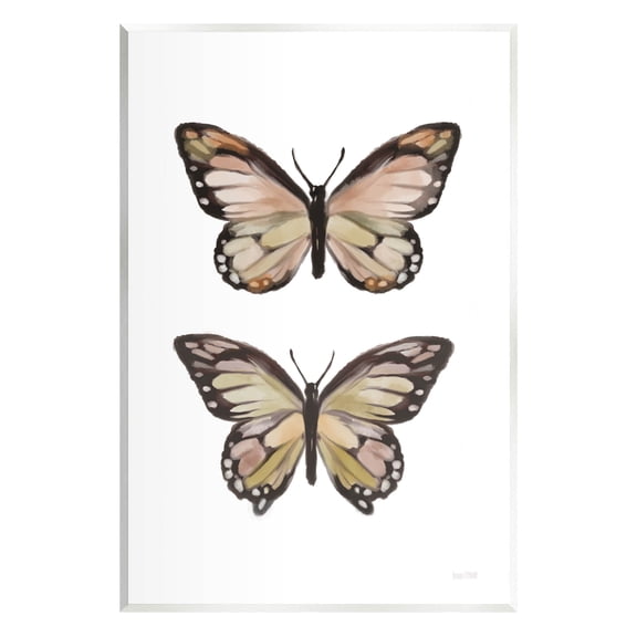 Stupell Industries Butterfly Wings Insect Portrait Graphic Art Unframed Art Print Wall Art, Design by House Fenway
