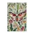 thumbnail image 1 of Stupell Industries Butterfly over Abstract Flowers Floral Painting Wrapped Canvas Canvas Art Print Wall Art, 30 x 45, 1 of 7
