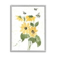 thumbnail image 1 of Stupell Industries Buzzing Bees Flower Blossom Graphic Art Gray Framed Art Print Wall Art, Design by Lucille Price, 1 of 7