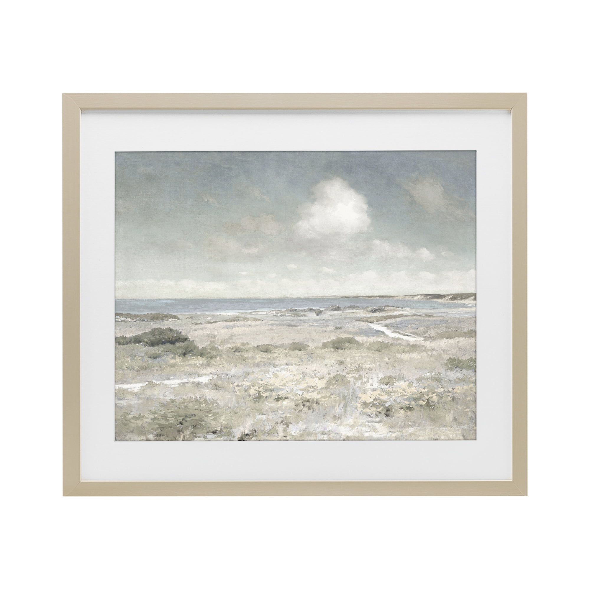 Stupell Industries By The Shore Neutrals Birch Framed Print Under Glass, design by Christy McKee