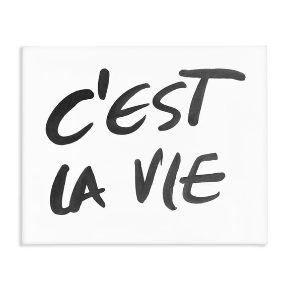 Stupell Industries C'est La Vie Minimal Text Canvas Wall Art, design by SD Graphics Studio