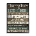 thumbnail image 1 of Stupell Industries Cabin Hunting Rules Rustic Charm Brown Green Black Framed by Kim Allen, 1 of 5