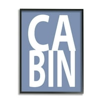 Stupell Industries Cabin Lake House Text Nature Painting Black Framed Art Print Wall Art, 11 x 14