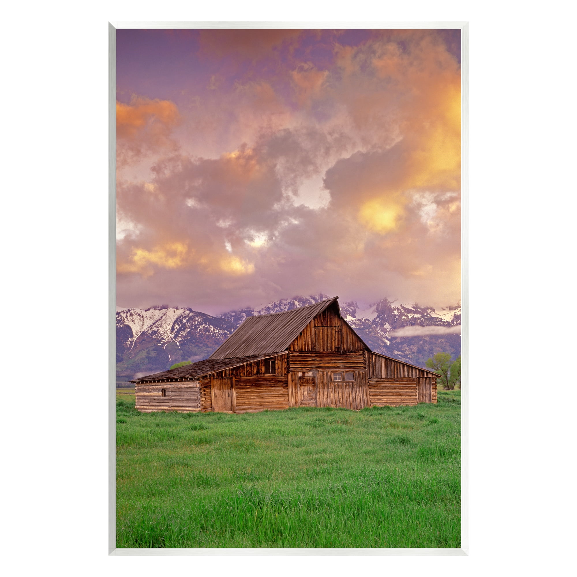 Stupell Industries Cabin in Mountain Landscape Nature Photography Unframed Art Print Wall Art, 10 x 15