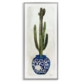 thumbnail image 1 of Stupell Industries Cactus in Blue Ornate Vase Succulent Still Life, 10 x 24,Design by Stellar Design Studio, 1 of 5