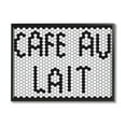 thumbnail image 1 of Stupell Industries CafÃ© Au Lait Sign Geometric Hexagon Pattern, 24 x 30, Designed by Elizabeth Medley, 1 of 6