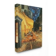 Stupell Industries Café Terrace at Night Traditional Van Gogh Painting Canvas Wall Art Design by Vincent Van Gogh, 36" x 48"