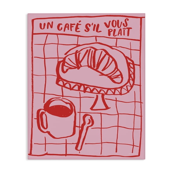 Stupell Industries Contemporary Cafe Brunch Doodles Canvas Art, 24 x 30, by Jenaya Jackson