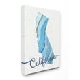 thumbnail image 1 of Stupell Industries California Agate Blue US State Design Canvas Wall Art by Ziwei Li, 1 of 6