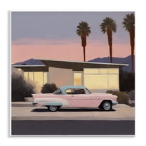 Stupell Industries California Classic Car Transportation Painting Unframed Art Print Wall Art, 12 x 12