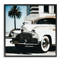 Stupell Industries California Cruise Car Transportation Painting Black Framed Art Print Wall Art, 12 x 12