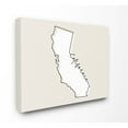 thumbnail image 1 of Stupell Industries California Home State Map Neutral Print Design Canvas Wall Art by Daphne Polselli, 1 of 2