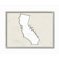 thumbnail image 1 of Stupell Industries California Home State Map Neutral Print Design Gray Farmhouse Rustic Framed Giclee Texturized Art by Daphne Polselli, 1 of 8