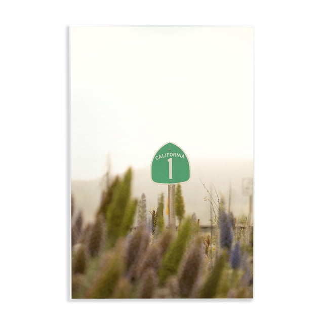 Light Sign Drawing Stupell Industries California Road Sign View Landscape & Nature ...
