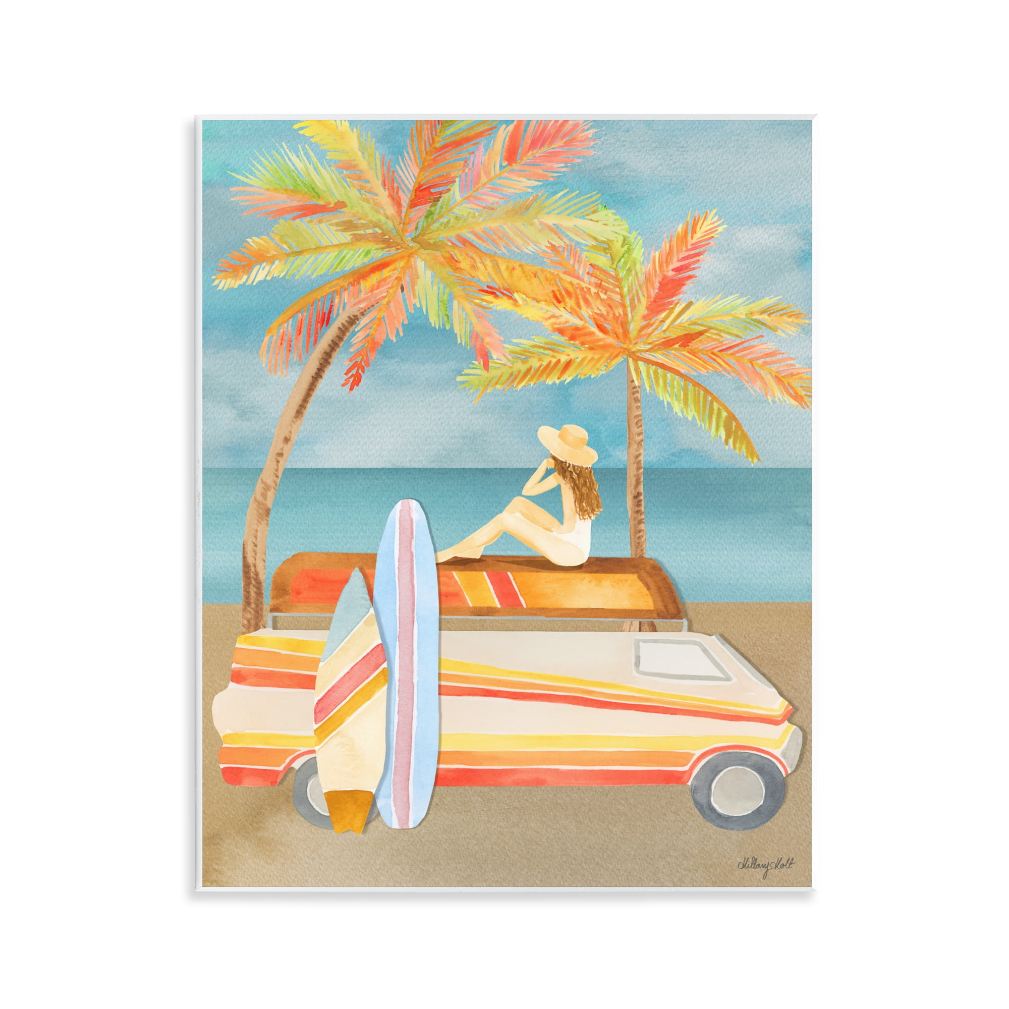 Stupell Industries California Road Trip Wall Plaque Art, design by Hillary Holt