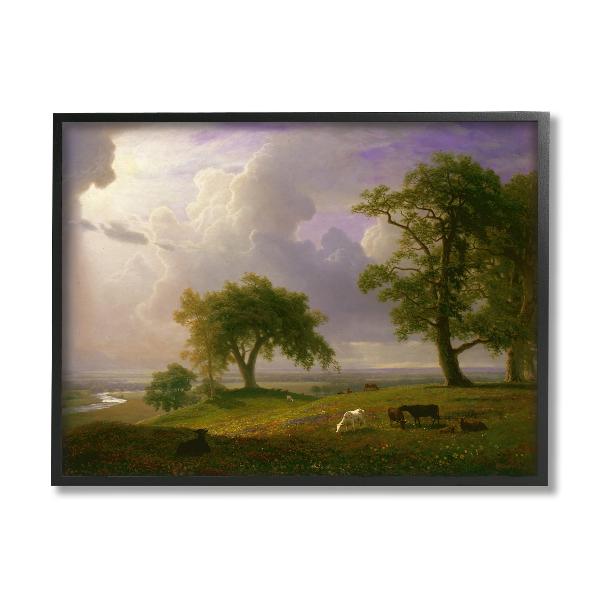 Stupell Industries California Spring Classic Albert Bierstadt Landscape Painting Painting Black Framed Art Print Wall Art, Design by one1000paintings