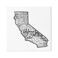 thumbnail image 1 of Stupell Industries California State Cities Typography Map Graphic Art Gallery Wrapped Canvas Print Wall Art, Design by The Saturday Evening Post, 1 of 7