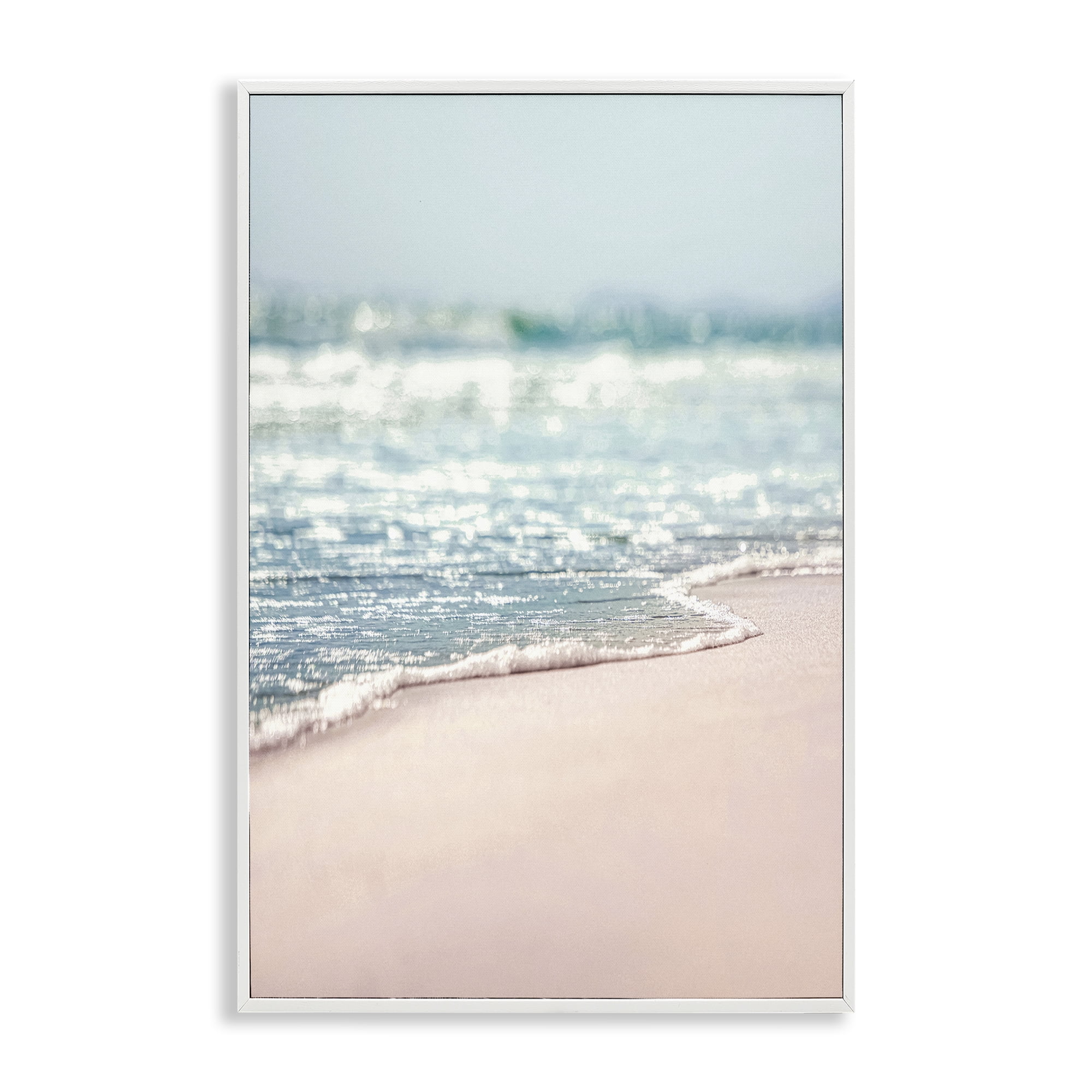 Stupell Industries California Summer Waves Nautical & Beach Photography White Framed Art Print Wall Art, 20 x 30