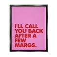 thumbnail image 1 of Stupell Industries Call You Back Funny Phrase Inspirational Painting Black Floater Framed Canvas Art Print Wall Art, 17 x 21, 1 of 10