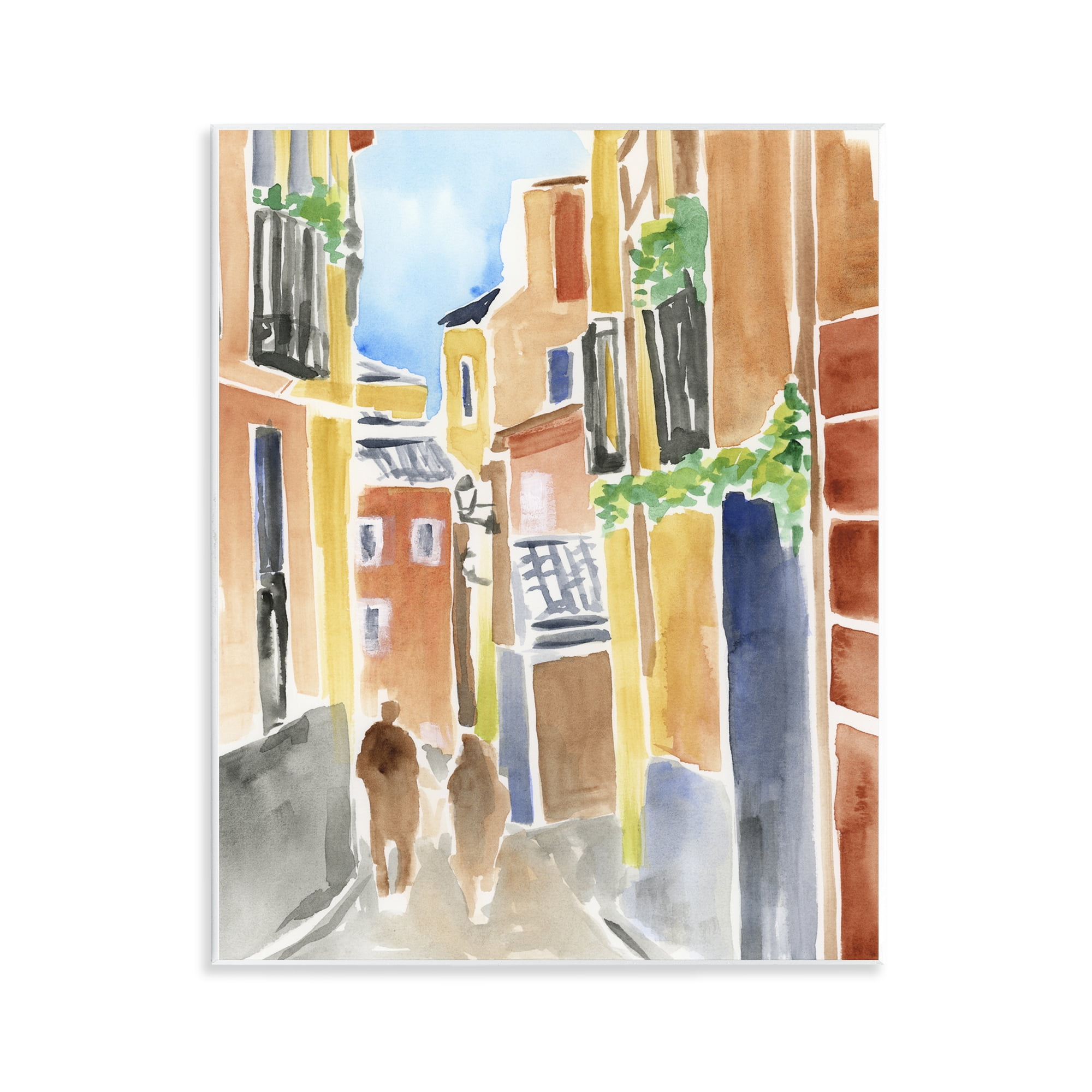 Stupell Industries Calles de Madrid Architecture Wall Plaque Art, design by June Erica Vess