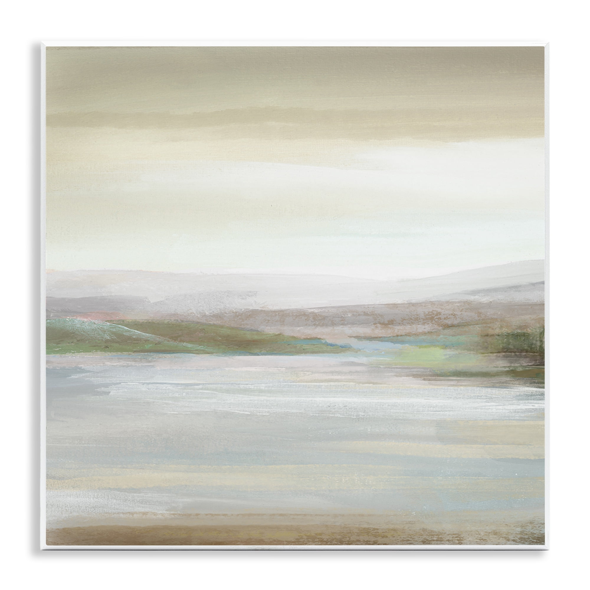 Stupell Industries Calm Atmospheric Landscape Landscape Painting Unframed Art Print Wall Art, 12 x 12