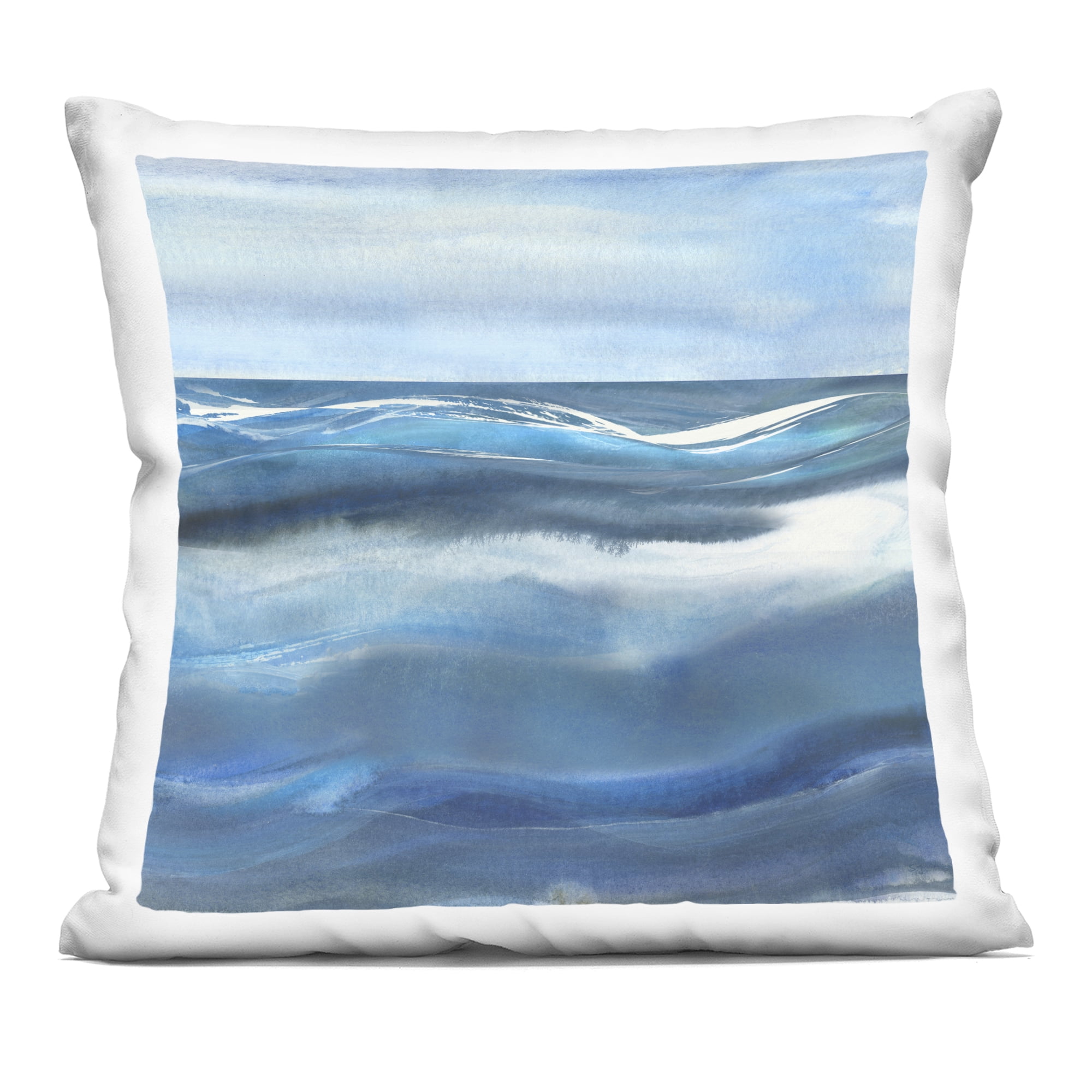 Stupell Industries Calm Expanse of Ocean Waves Decorative Printed Throw Pillow, design by Susan Jill, 18 x 7 x 18