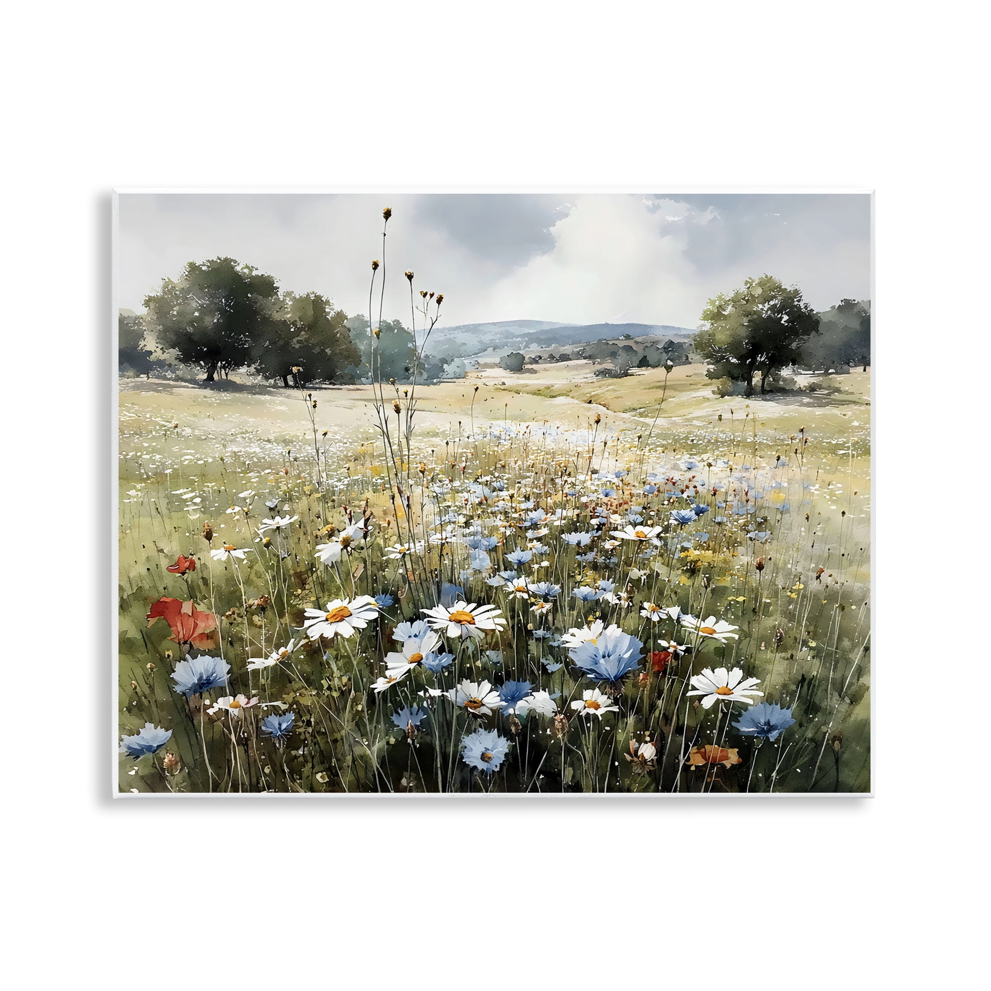 Stupell Industries Calm Meadow of Wildflowers Wall Plaque Art, design by Franklyn Gregory
