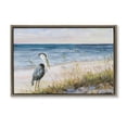 thumbnail image 1 of Stupell Industries Tropical Calm Pelican on Beach Brown Floating Frame Canvas Art, 25 x 17, by Julie DeRice, 1 of 8