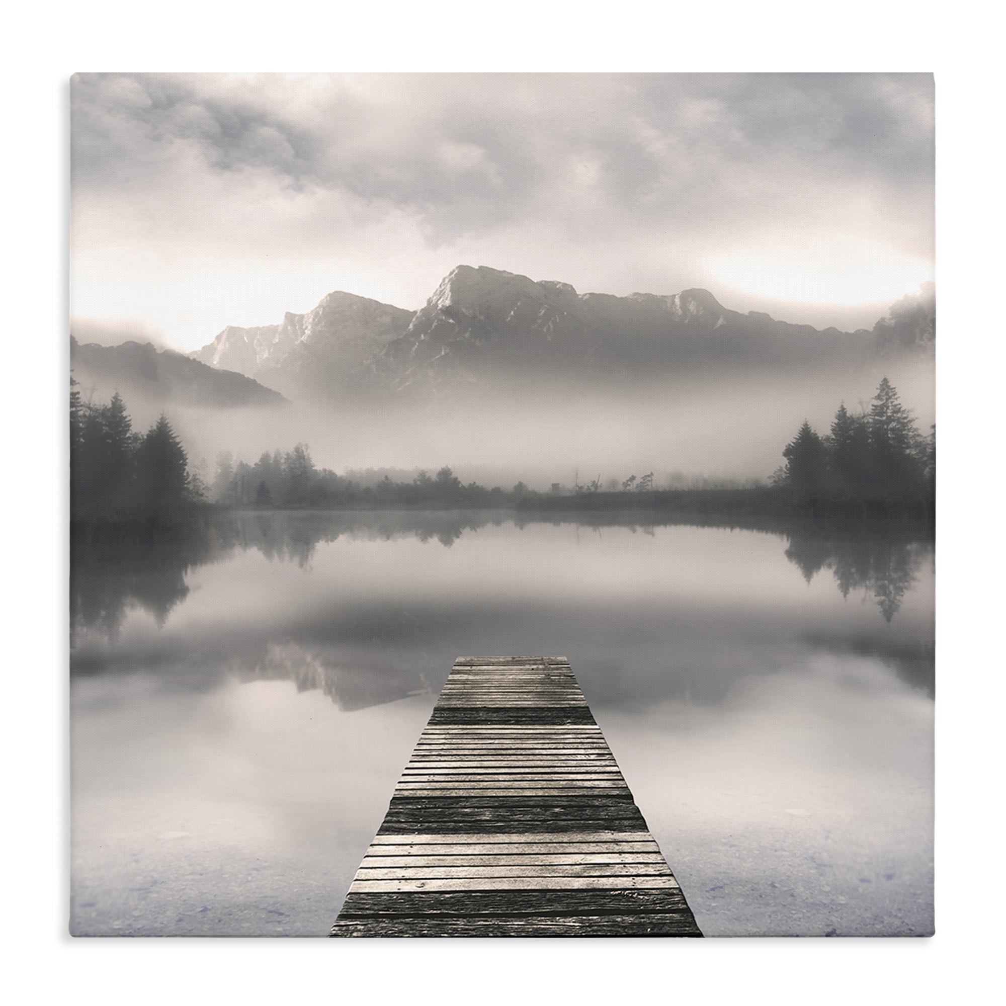 Stupell Industries Calm Reflective Waters & Mountains Canvas Wall Art, design by Irene Weisz