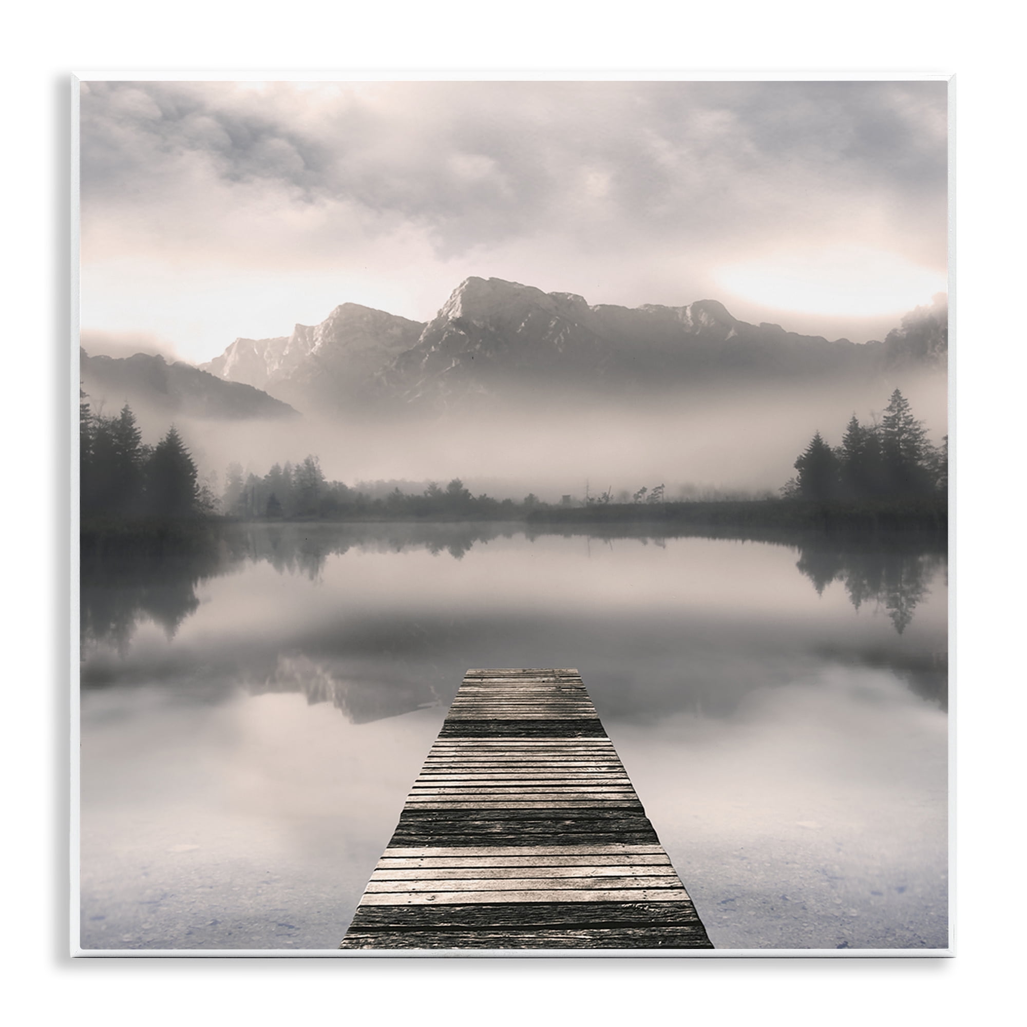 Stupell Industries Calm Reflective Waters & Mountains Wall Plaque Art, design by Irene Weisz