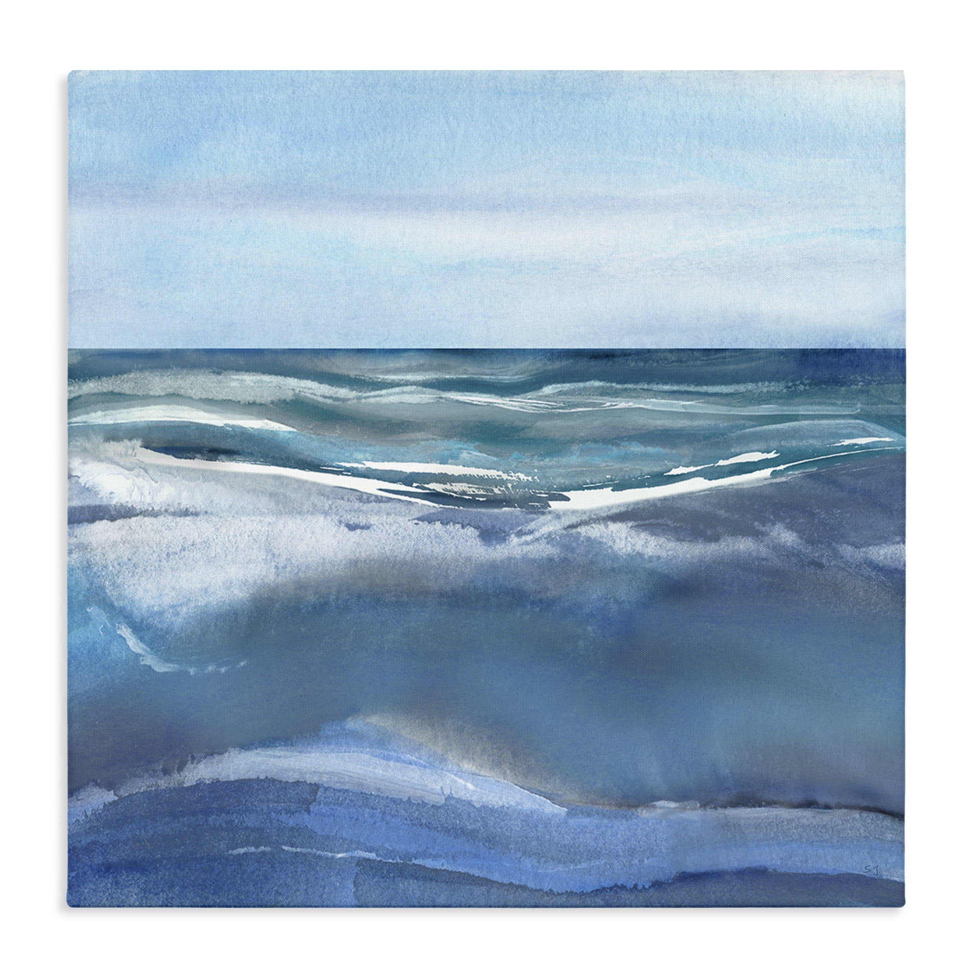 Stupell Industries Calm Seas under Soft Sky Canvas Wall Art, design by Susan Jill
