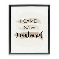 Stupell Industries Came Saw Contoured Beauty & Fashion Painting Black Floater Framed Art Print Wall Art, 17 x 21
