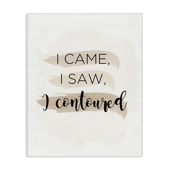 Stupell Industries Came Saw Contoured Beauty & Fashion Painting Gallery Wrapped Canvas Art Print Wall Art, 16 x 20